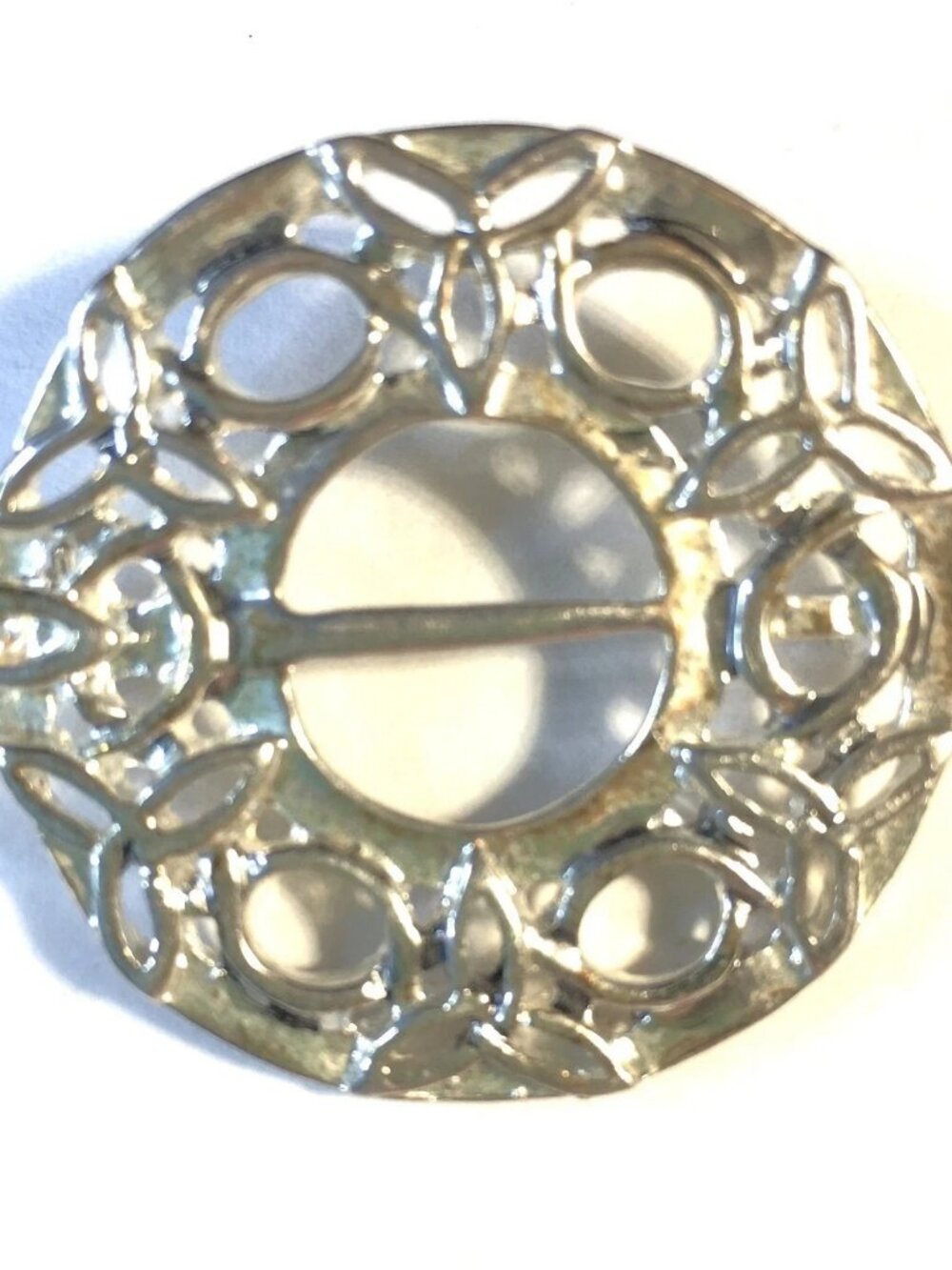Celtic Trinity Tara Knot Irish Scottish Silver Brooch Ladies Pin